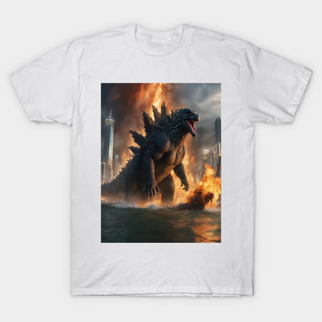 Godzilla T-Shirt T-Shirt by Trending Tees